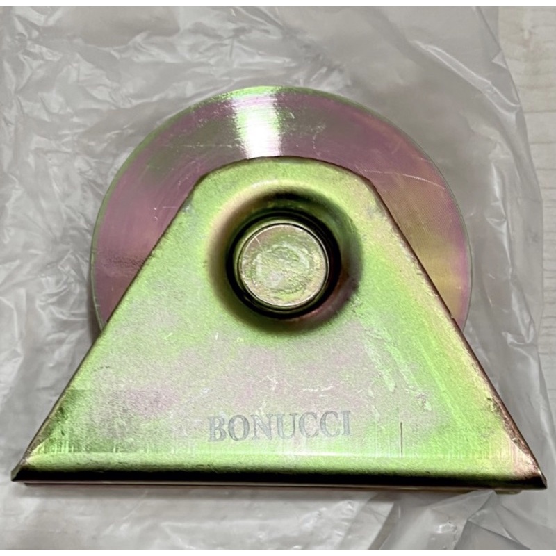 Roda Rel Pagar Bubut Besi AS Bearing Galvanized Sliding Gate Wheel RUSH BONUCCI 100mm V/U