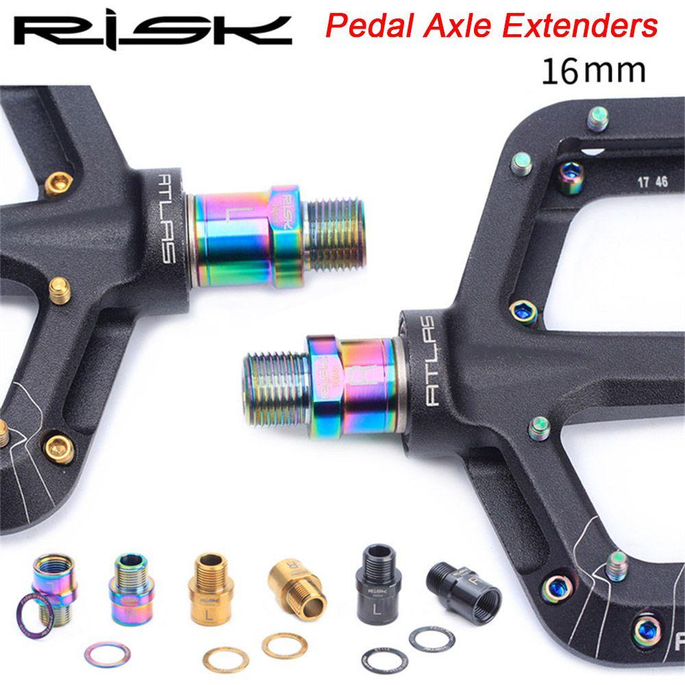 R-FLOWER Extenders Baut Spacer 16mm Pedal Sepeda Aksesoris Sepeda Sekrup Pasang
