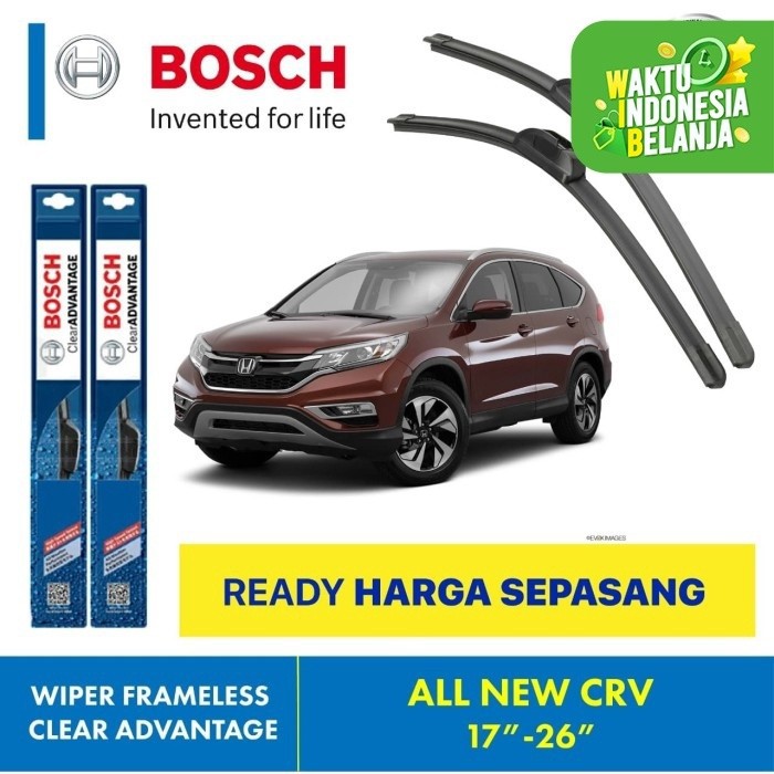 Wiper Blade CRV New BOSCH frameless ADVANTAGE 17-26&quot; ORIGINAL