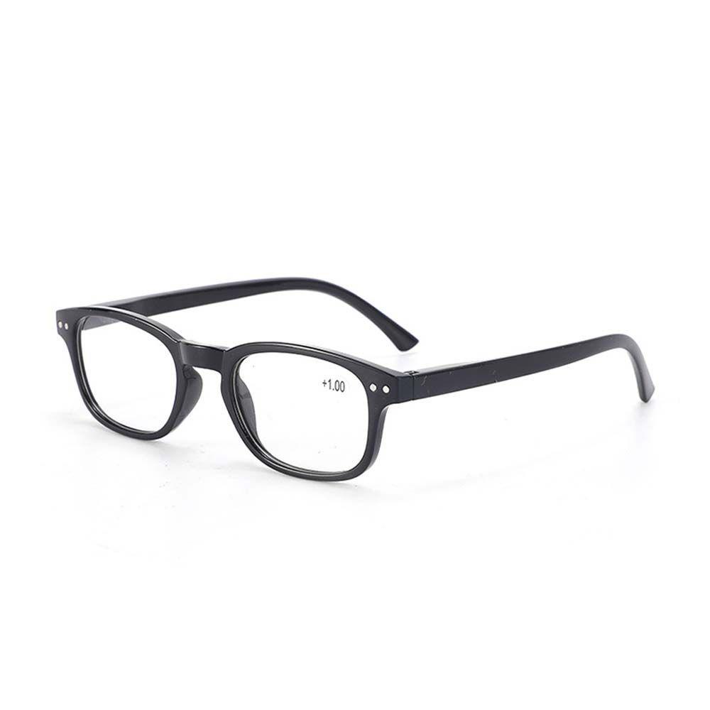 Mxbeauty Kacamata Baca Klasik Unisex+1.0~+ 4.0 Frame Hitam Resin Optik Presbyopic Glasses