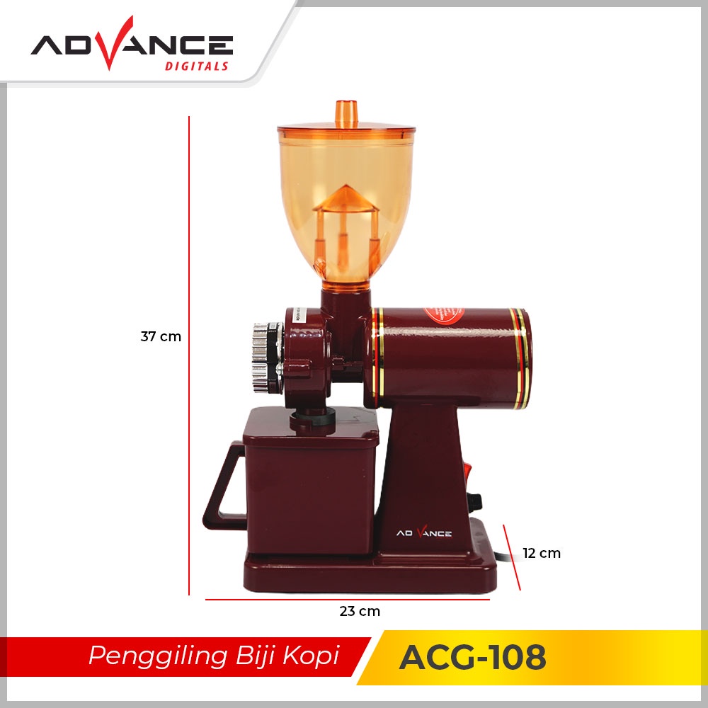 【Garansi 1 Tahun】Advance Mesin Giling Biji Kopi Coffee Maker Penggiling Kopi ACG-108