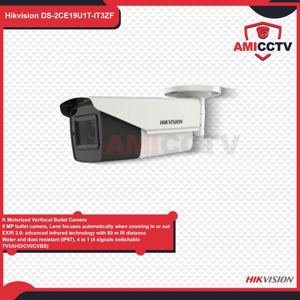 Camera CCTV Hikvision 8,3MP Outdoor DS-2CE19U1T-IT3ZF