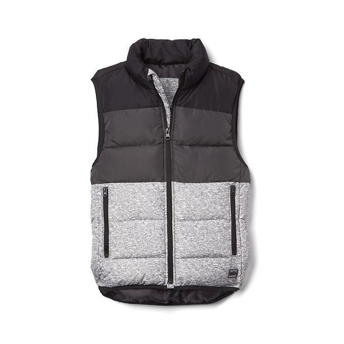 GapKids Heather Colorblock Puffer Vest .