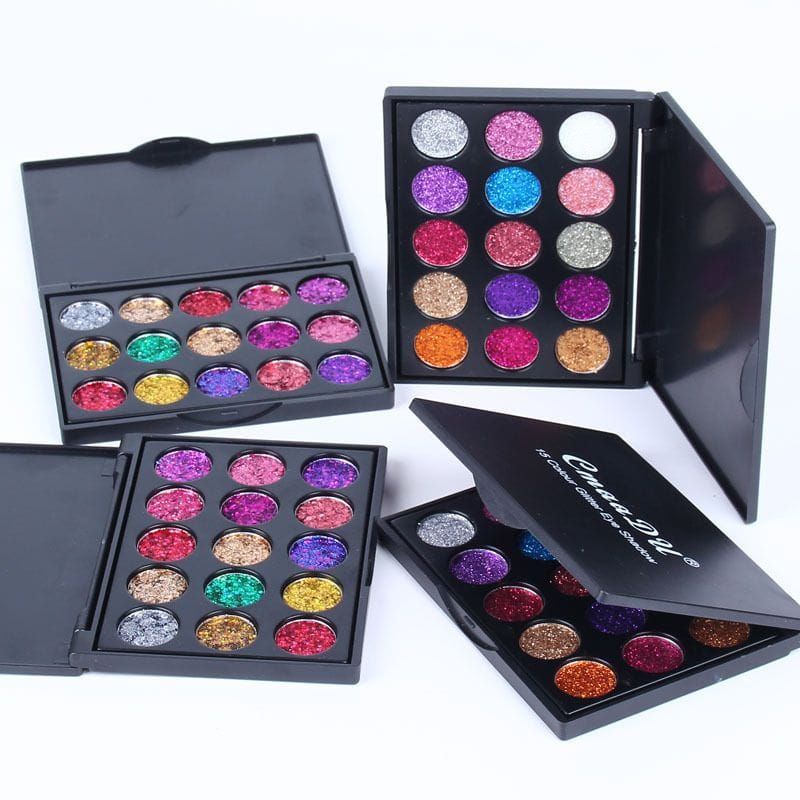 Medan Termurah Eyeshadow Diamond High glossy 15 colors Cmaadu