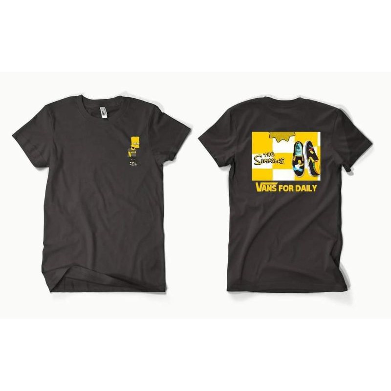 T-shirt / Kaos vanshead vans × simpsons size M new