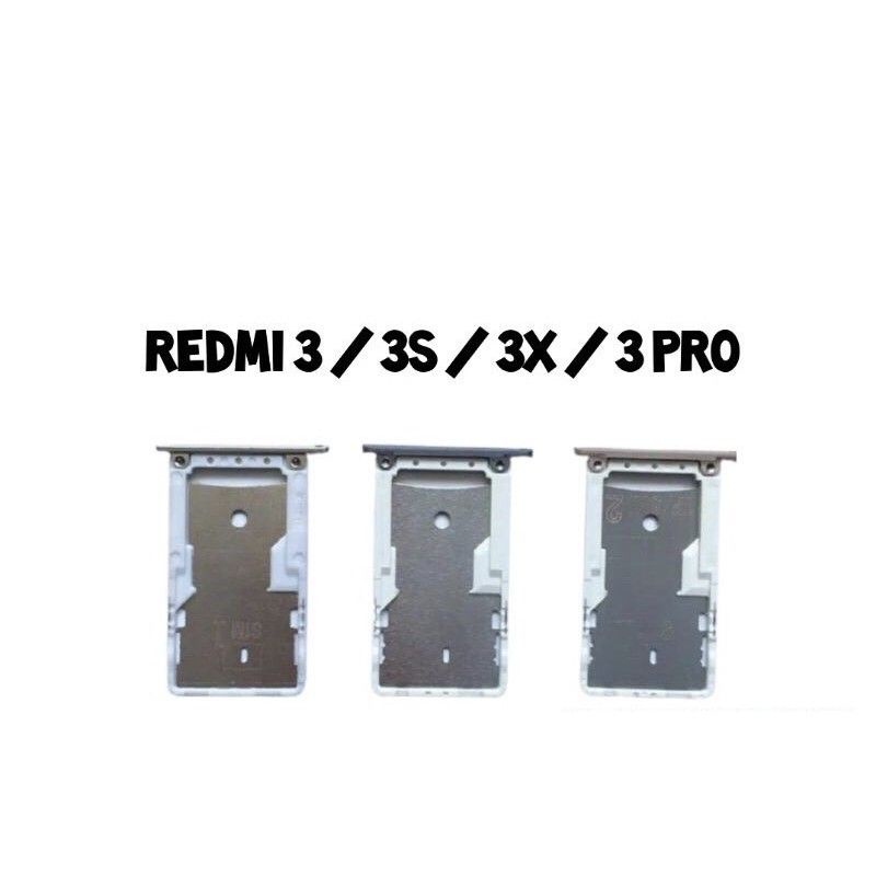 SIMTRAY SLOT SIMCARD TEMPAT KARTU SIM CARD XIAOMI REDMI 3 / 3S / 3X / 3 PRO ORI