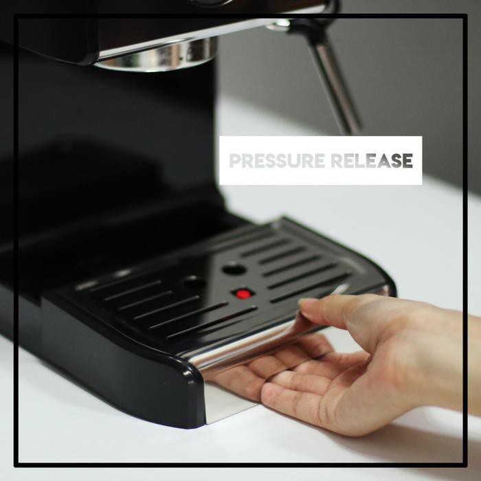 BOXR Espresso Maker Mesin Kopi Espresso Machine Cappuccino Latte Art - Hitam Berkualitas