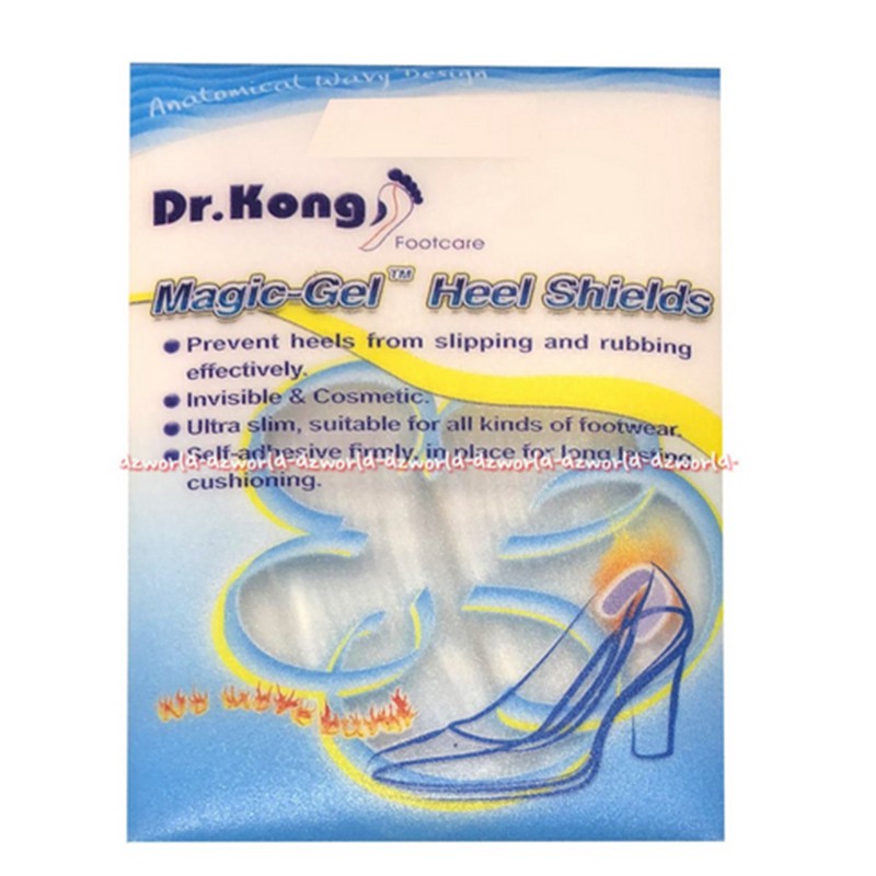 Dr. Kong Magic Gel Heel Shields Alat Alas Kaki Pelindung Tumit