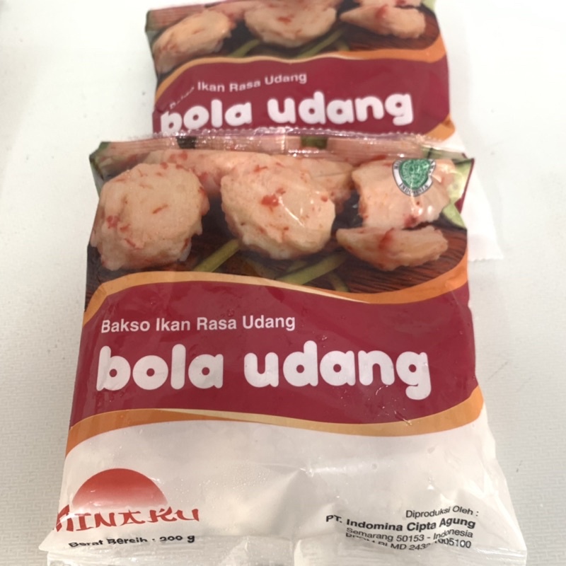 

Bola Udang Minaku 200 Gram dan 500 Gram Bakso Udang