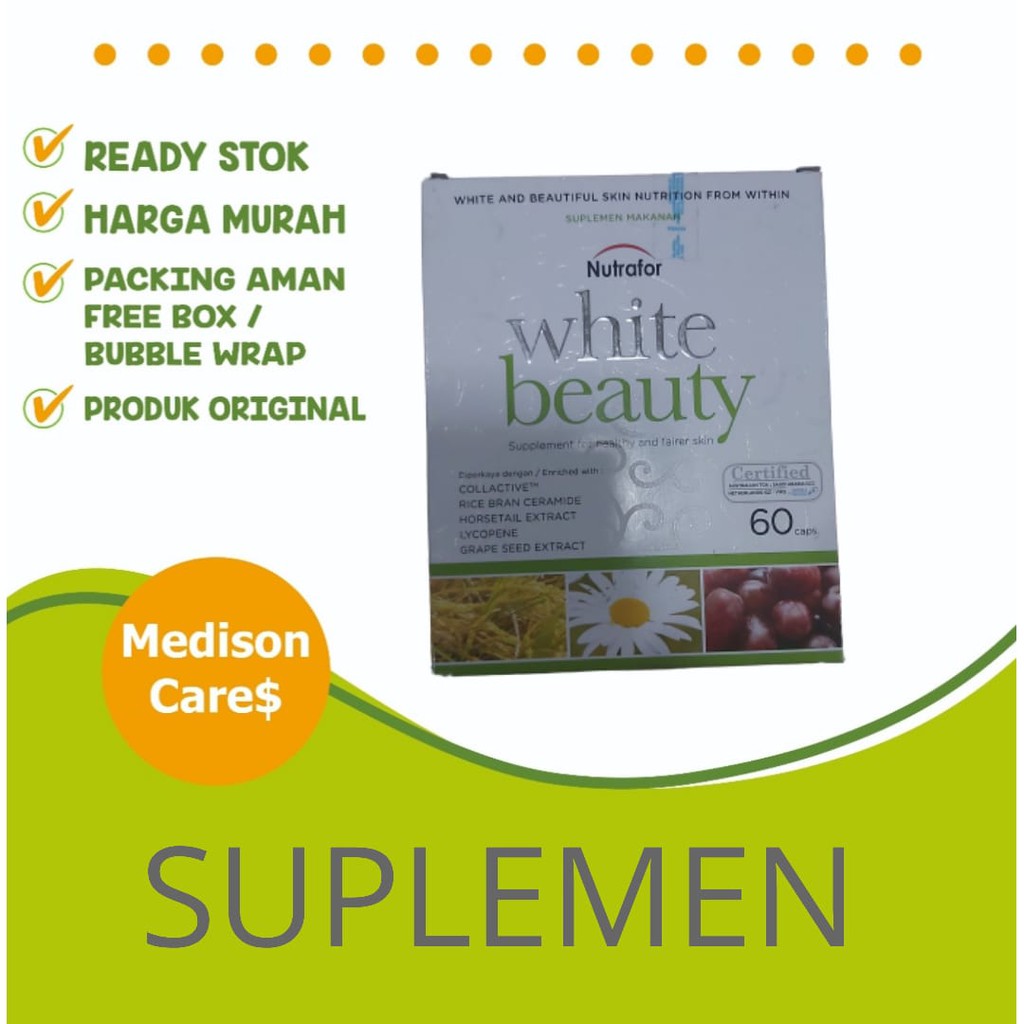 nutrafor white beauty kulit | per strip isi 10