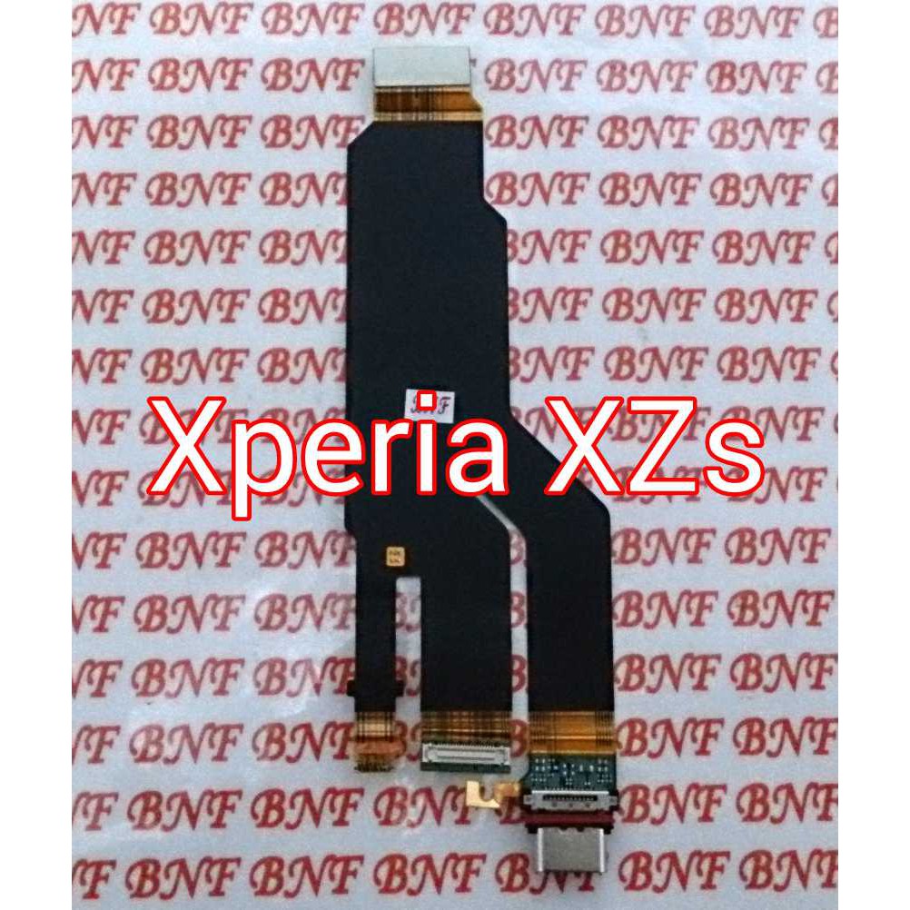 Original Flexibel Konektor Charger - Konektor LCD - Sony Xperia XZs - G8231 - G8232 - 602SO - SO-03J