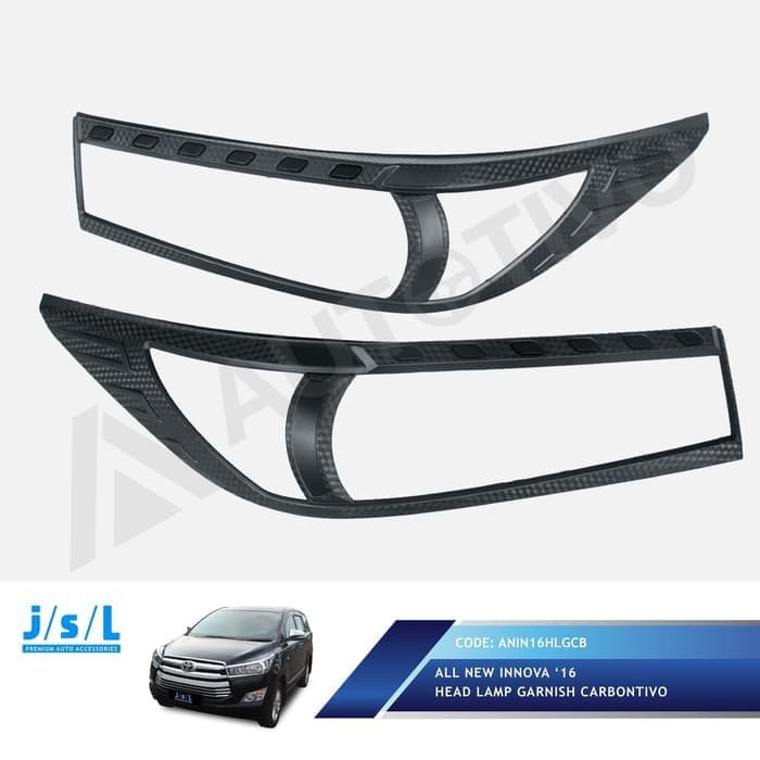 Garnis Depan Innova Reborn Garnis Lampu Depan Karbon JSL  JSL