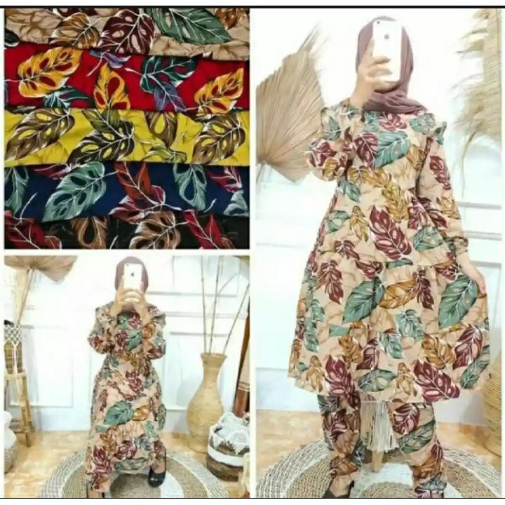 SETCEL BAHAN HYGET/ SETELAN MOTIF JANBOL/PAKAIAN SANTAI/PAKAIAN VIRAL/SETELAN TERLARIS/BAJU MURAH