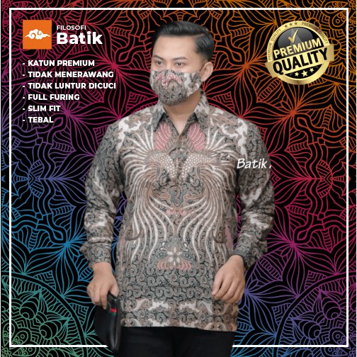 Batik, Cowo, Cowok, Panjang, Lengan Panjang Premium High Quality PCW 013
