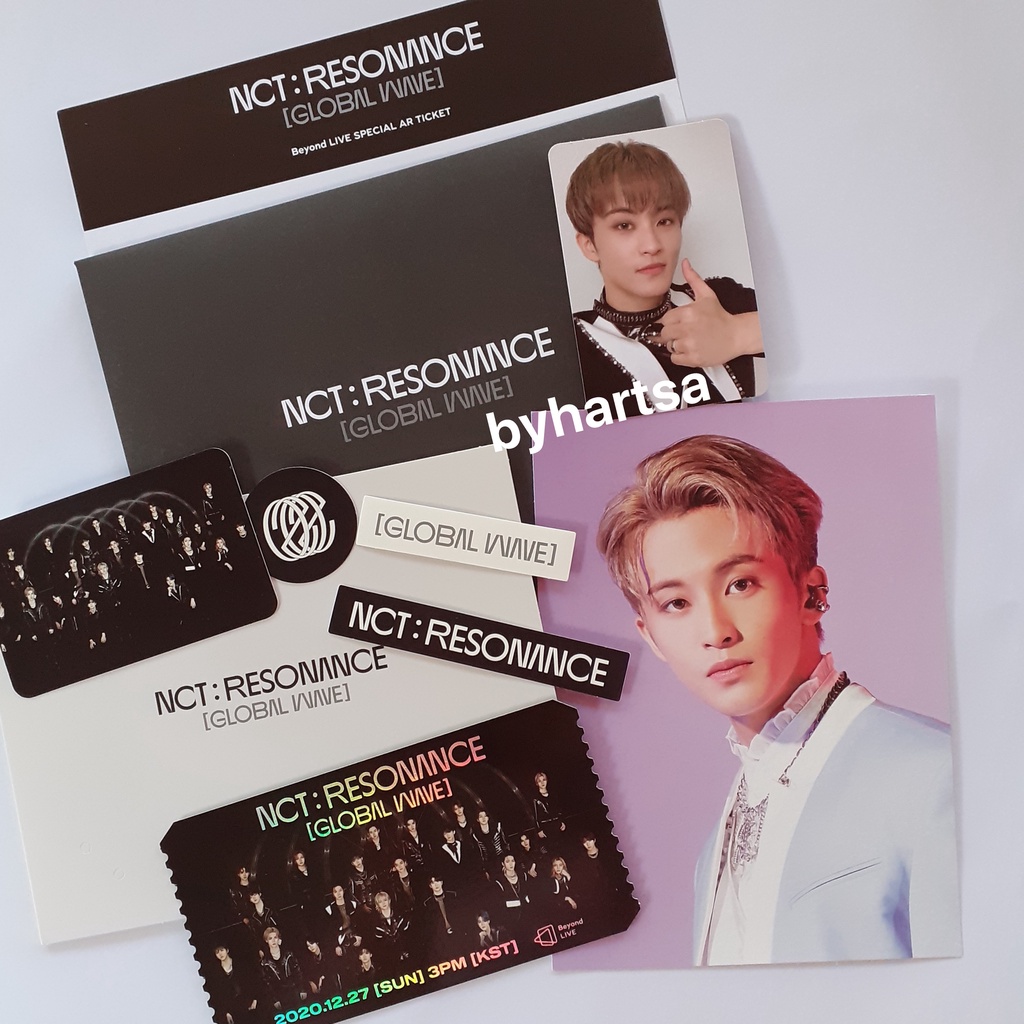 AR Ticket Mark Lee Resonance NCT 2020 Unsealed PC Photocard Postcard Sticker Beyond Live