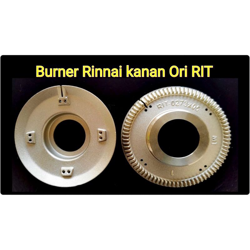 Burner Kompor Rinnai Kanan Besar/Kiri Kecil Ori