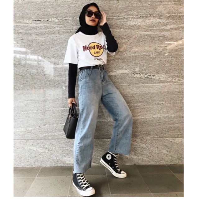 VIERLIN - Jeans 6063 - KULOT JEANS HIGH WAIST