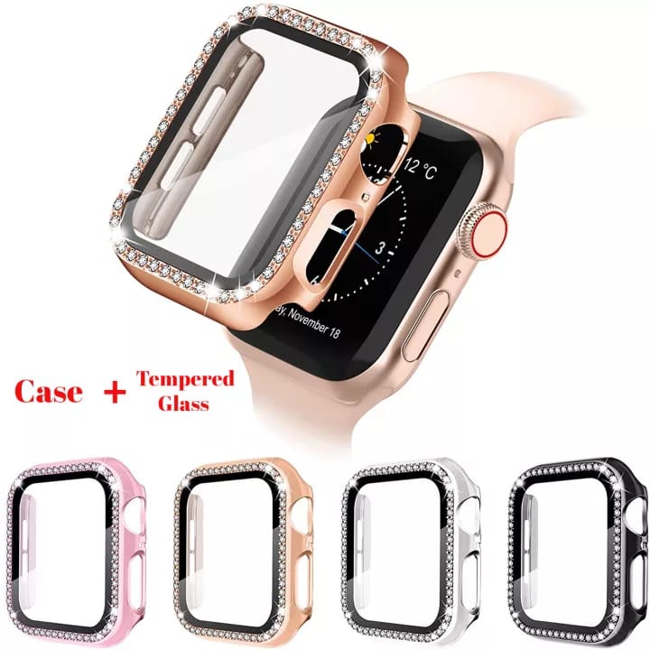 Bumper Case Diamond Protective Case For Apple Watch Series 1/2/3/4/5/SE/6/7/8