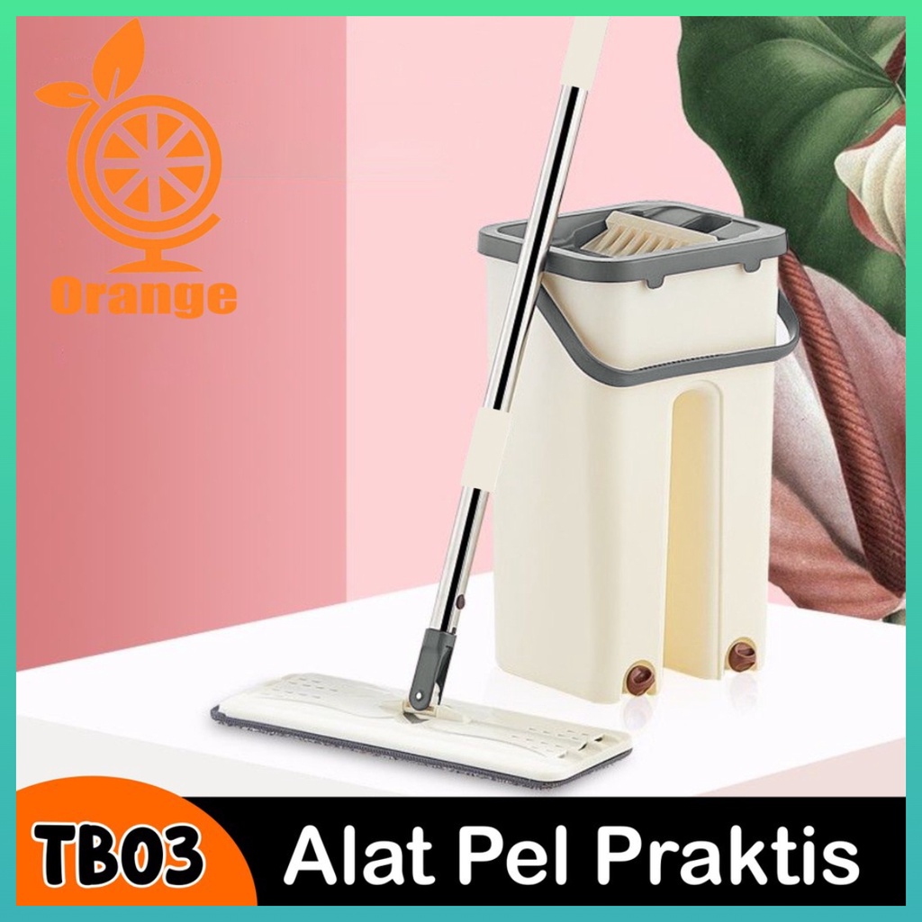 Promo Terbaru Pel Praktis Putar Pel Lantai Multifungsi Pel Bentuk Persegi Panjang Ultra Mop Briny Brown Worldhome66