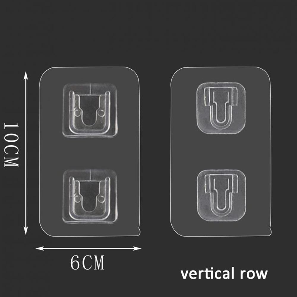 Nickolas1 Socket Holder Transparan 1/5Set Stand Self-adhesive Plug Shelf Wall Fixer Router Holder