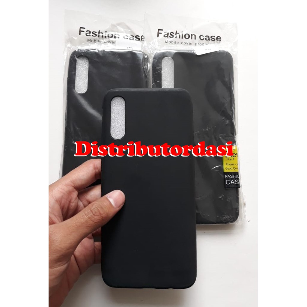 SOFTCASE CASE TPU SILIKON CASING KONDOM blackmatte case Samsung A70 ready stok grosir