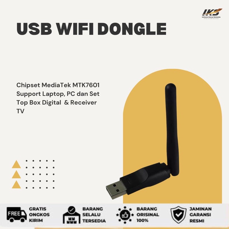 USB WiFi Dongle Chipset MediaTek MTK7601 / RealTek RTL8188