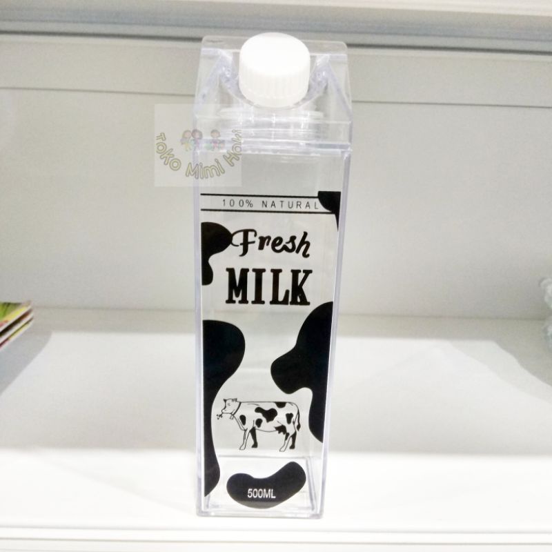 Botol Tempat Minum Kotak Susu UHT Unik Murah 500 ml
