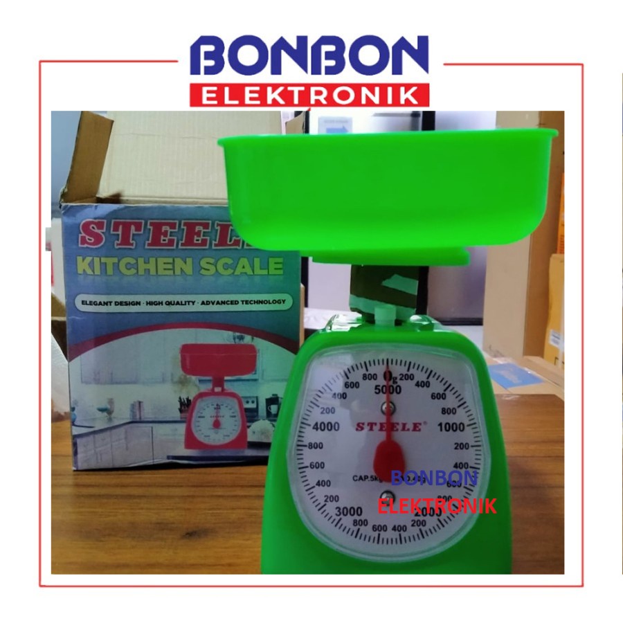 STEELE Timbangan Dapur 5KG TM-05 / KITCHEN SCALE