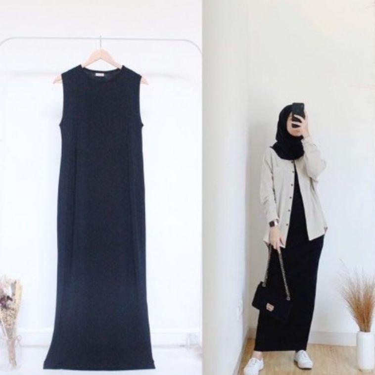 [GU.28Jl22ᴼ] Dress Inner Span | baju muslim wanita atasan Outfit ngampus | baju murah wanita | fashi