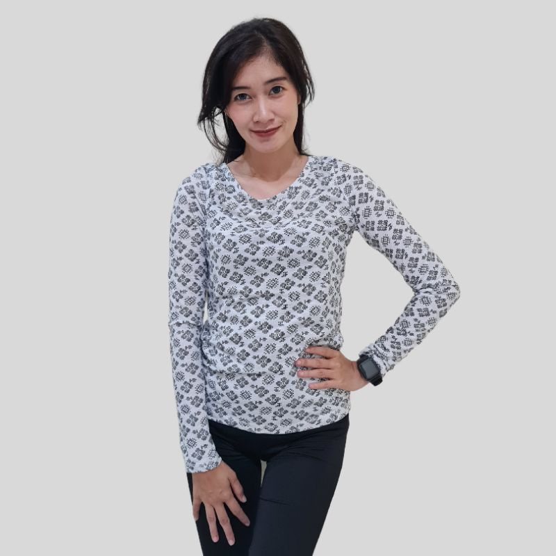 AEROPOSTALE - kaos lengan panjang wanita motif Original Premium Pakaian Branded Sisa Ekspor
