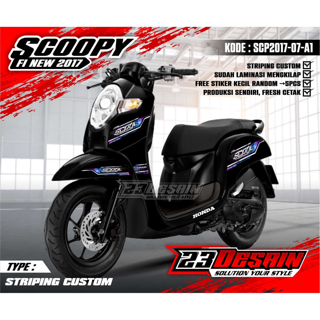 STRIPING STIKER SCOOPY LIST SIMPLE  STRIPING SCOOPY 2017 STRIPING SCOOPY FI GALAXY SCP2017 07