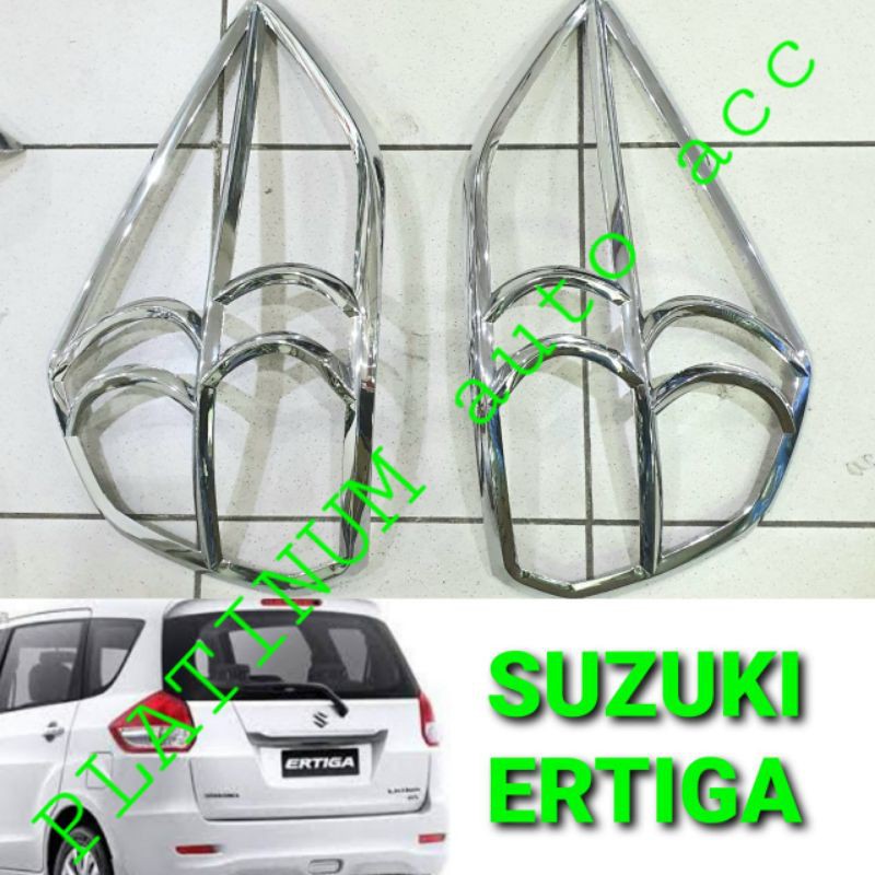 Garnish lampu chrome lampu belakang Ertiga lama 2013-2017