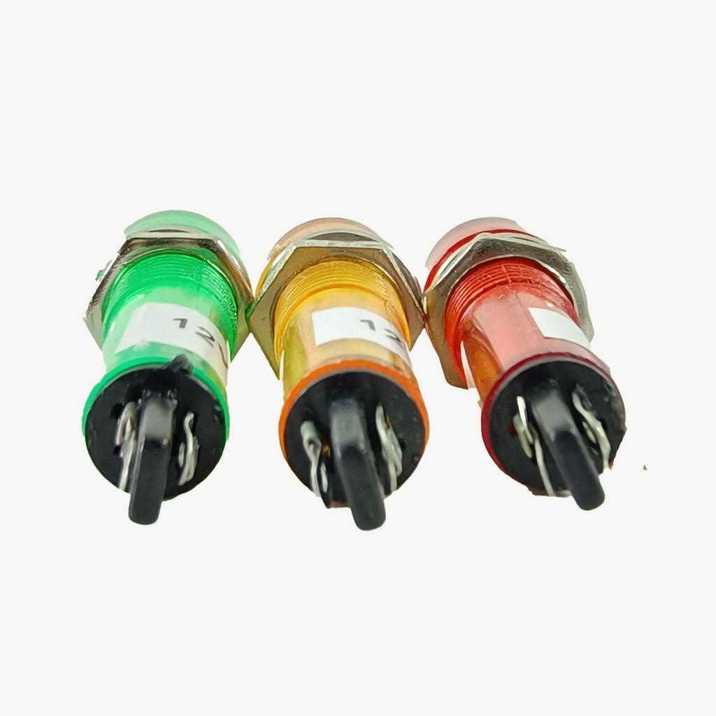 Pilot Lamp 10mm 12v DC Lampu LED Indikator M10