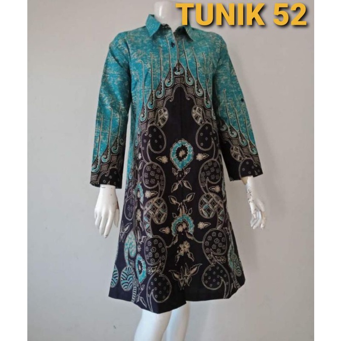 DRESS BATIK / TUNIK BATIK BUSUI BISA BUAT KERJA WANITA LAPIS FURING KAIN HALUS MURAH