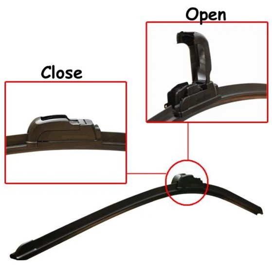 Wiper Mobil Wiper Frameless silikon universal semua jenis mobil