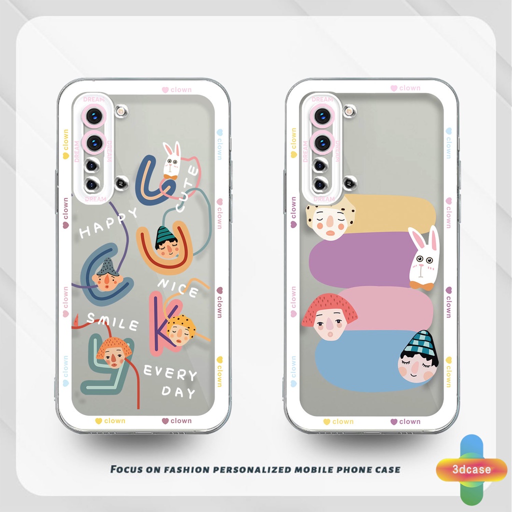 Casing Soft TPU Case Realme C11 2021 C21Y C31 C35 C15 C21 C25 C20 C3 C12 C2 C25S 5S 5 5S 5i C17 7i C1 C25Y C2 C3i 6i C20A realme Narzo 20 10 10A 20A 30A A7 A5S A15 A16 Y12 Y20 Y15S A03 Colorful Cartoon Avatar Transparent Case