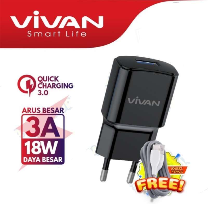 VIVAN Power Oval 3.0 18W II with cable version Quick Charging