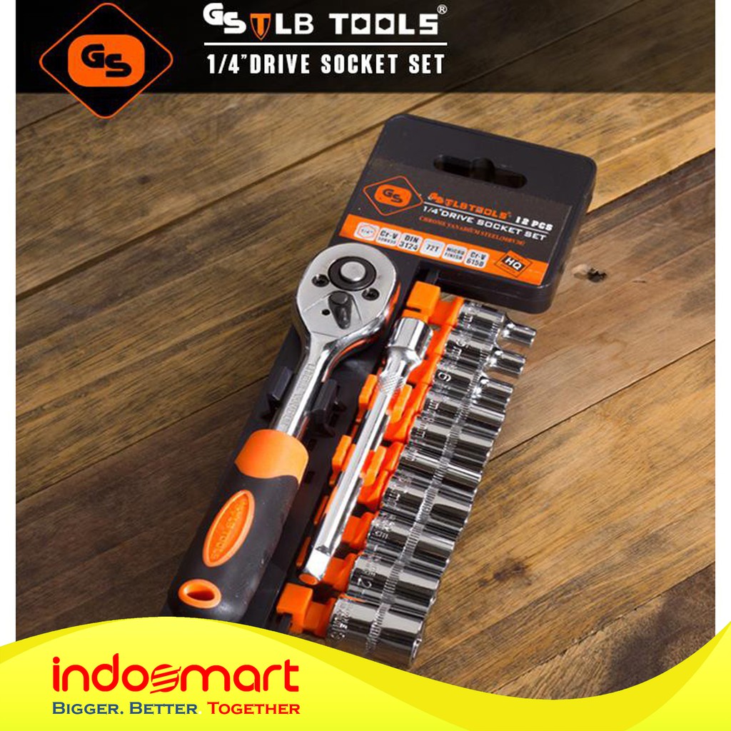 Drive Socket Set Multi Tools 12Pcs 1/4 Tools