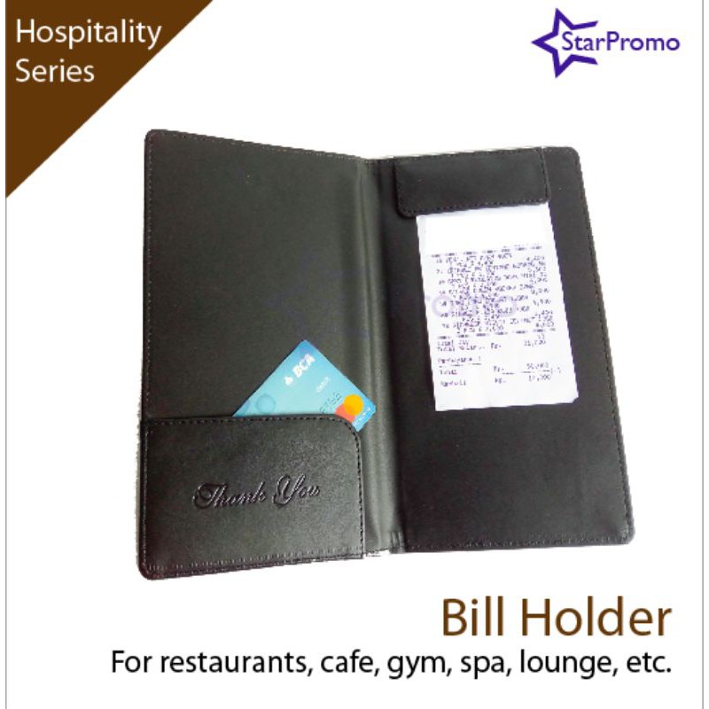 

Bill Holder Cover Bill Resto Cafe Hotel