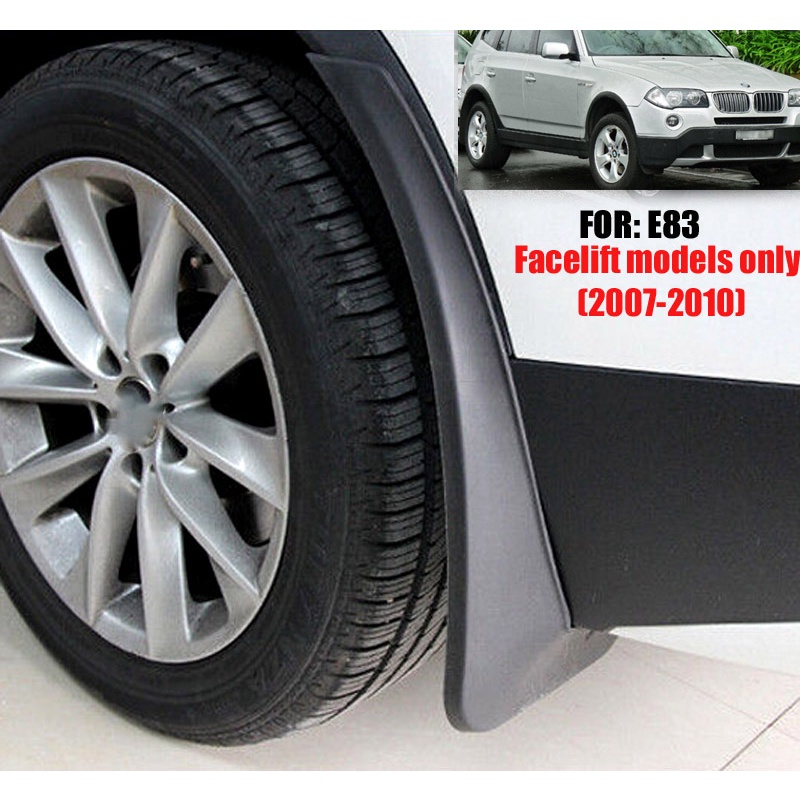 1 Set Mud Flap Pelindung Splash Untuk Fender Depanbelakang Mobil BMW X3 E83 2007 2008 2009 2010