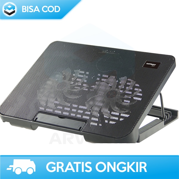 COOLING PAD PENDINGIN SUHU LAPTOP TAFFWARE N99 2 KIPAS SUPER KENCANG