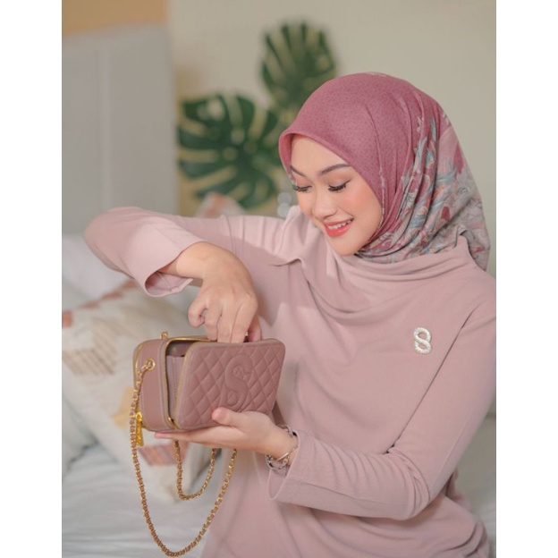 Yura Bag Buttonscarves (Mahogany)