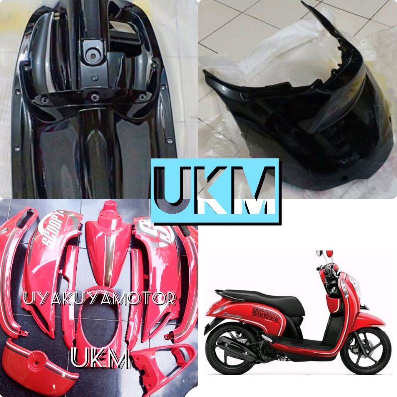 full body halus scoopy fi merah hitam 2014