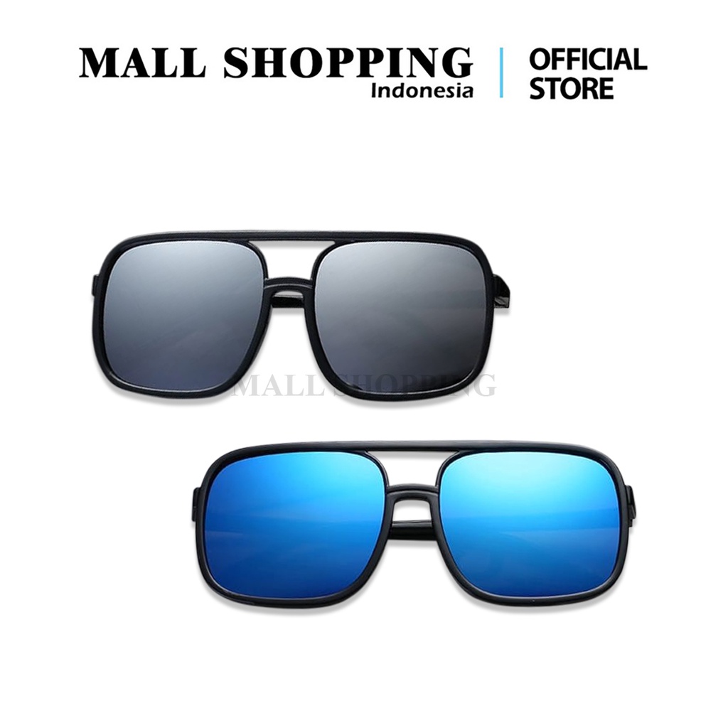 Kacamata Hitam Wanita Frame Kotak Gaya Style Fashion Sunglasses MALL SHOPPING