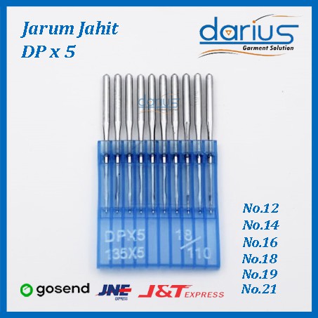 Jarum Jahit highspeed DALI DPX5/Jarum jarum dua/jarum lubang kancing DALI DP*5 NO#11#12#14#16#18#19#