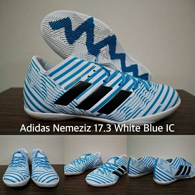 Adidas Nemeziz 17.3 White Blue IC