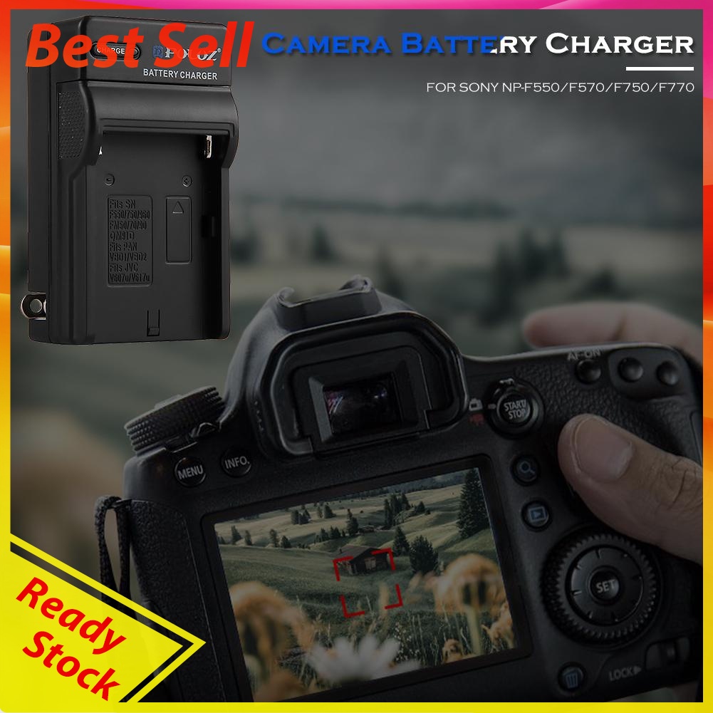 PULUZ PU2133 US Plug Camera Battery Charger for SONY NP-F550/F570/F750/F770