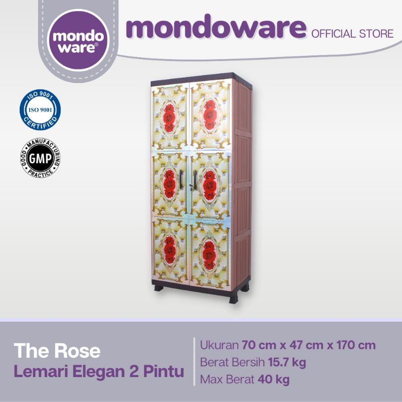 Twinpan - Lemari 2 Pintu Elegant 4 Tingkat / Lemari Twinpan / Lemari Plastik /