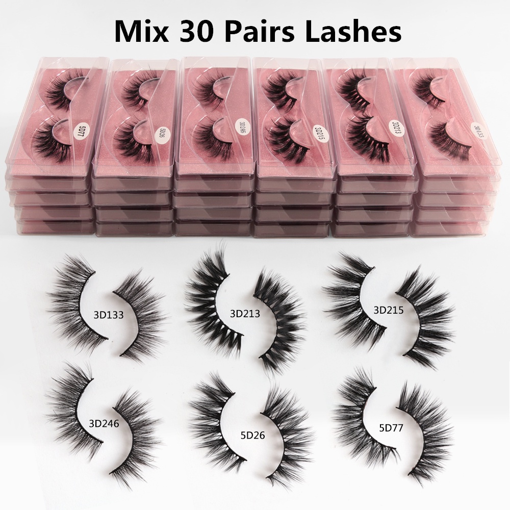 MAGEFY 3D False Eyelashes Natural Lashes Handmade Fluffy Wispy Glam