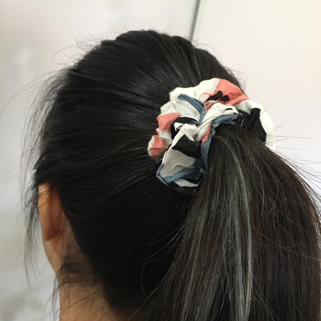 scrunchies motif scruncies kunciran cantik kunciran perempuan kunciran rambut